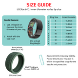1PC Custom Smart Ring Health Tracker with Silicone Cover- Sleep, Heart Rate, SpO2 & Blood Pressure (Copy)