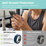 1PC Custom Smart Ring Health Tracker with Silicone Cover- Sleep, Heart Rate, SpO2 & Blood Pressure (Copy)
