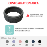 1PC Custom Smart Ring Health Tracker with Silicone Cover- Sleep, Heart Rate, SpO2 & Blood Pressure (Copy)