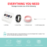 1PC Custom Smart Ring Health Tracker with Silicone Cover- Sleep, Heart Rate, SpO2 & Blood Pressure (Copy)