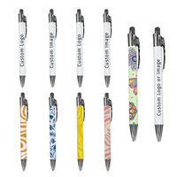 Customizable Sublimation 10 Ballpoint Pens, Easy Peel Sublimation Pen Wraps, Upload your own Logo or Image!