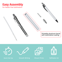 Customizable Sublimation 10 Ballpoint Pens, Easy Peel Sublimation Pen Wraps, Upload your own Logo or Image!