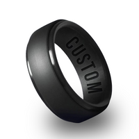 WildFire Beveled Silicone Ring