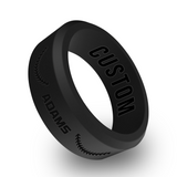 WildFire Softball Engraved Beveled Silicone Ring