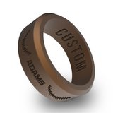 WildFire Softball Engraved Beveled Silicone Ring