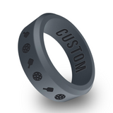 WildFire Pickleball Engraved Beveled Silicone Ring