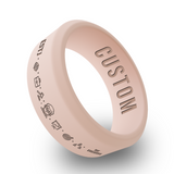 WildFire Personality Types Engraved Beveled Silicone Ring