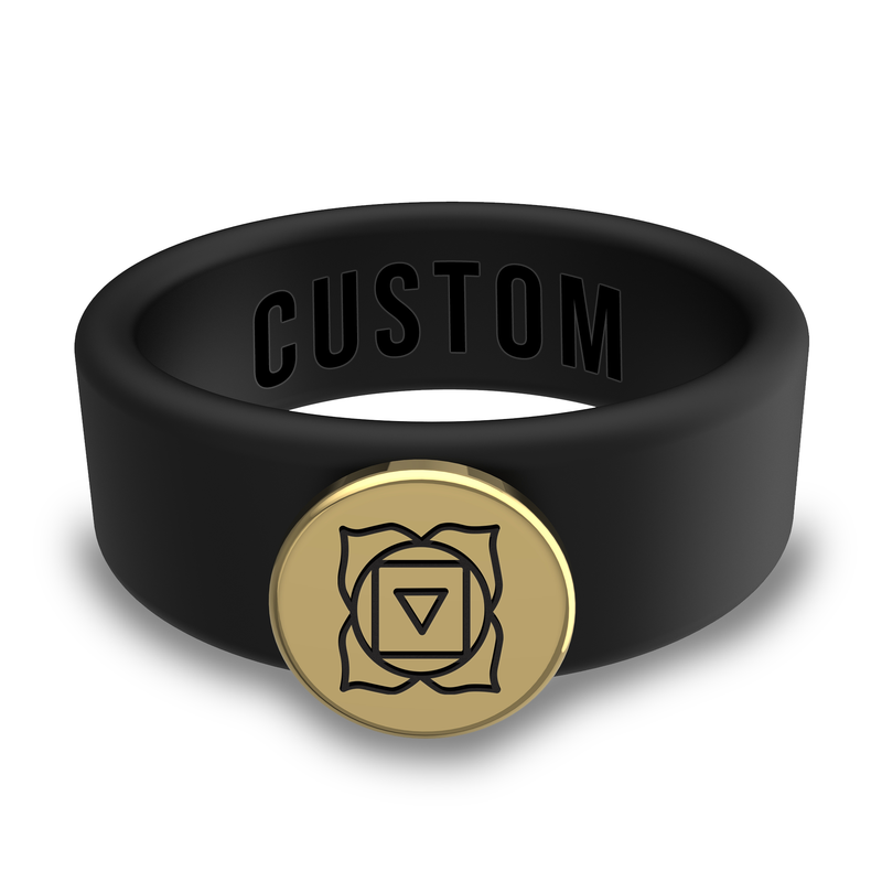 WildFire Chakra Silicone Beveled Ring w/ Removable Stainless Steel Plate - PATENTED