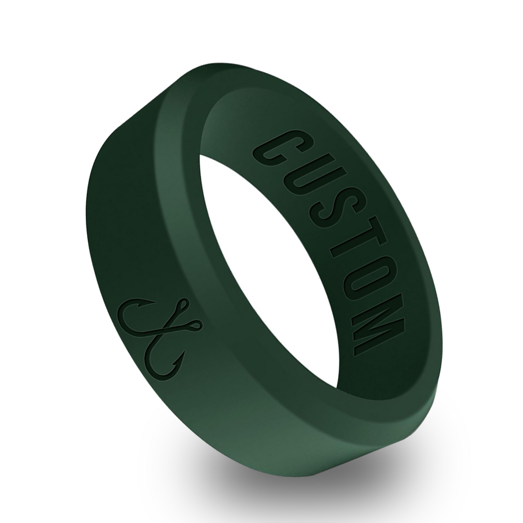 WildFire Fish Hook Silicone Ring, 13 / Navy Blue WildFire Fish Hook Silicone Ring, 13 / Navy Blue