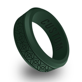 WildFire Celtic Lattice Engraved Beveled Silicone Ring