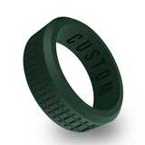 WildFire Railroad Engraved Beveled Silicone Ring