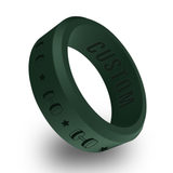 WildFire Powerlifting Engraved Beveled Silicone Ring