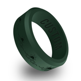 WildFire Sunrise Engraved Beveled Silicone Ring