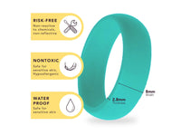 WildFire "You are Loved" Cancer 1  Neon Engraved Beveled Silicone Ring