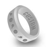 WildFire Pickleball Engraved Beveled Silicone Ring