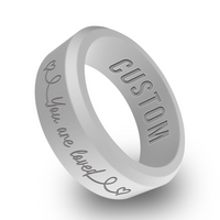 WildFire "You are Loved" Cancer 1 Engraved Beveled Silicone Ring