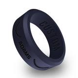 WildFire Softball Engraved Beveled Silicone Ring