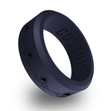 WildFire Sunrise Engraved Beveled Silicone Ring