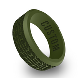 WildFire Car Tire Engraved Beveled Silicone Ring