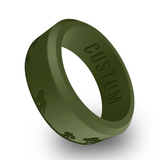 WildFire Lion Jungle Engraved Beveled Silicone Ring