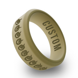 WildFire Halloween 1 Engraved Beveled Silicone Ring