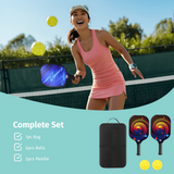 Custom USAPA Pickleball Set w/ Bag, 2pcs Balls & Paddle