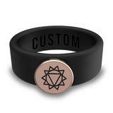 WildFire Chakra Silicone Beveled Ring w/ Removable Stainless Steel Plate