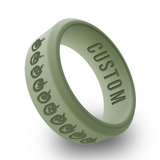 WildFire Halloween 1 Engraved Beveled Silicone Ring