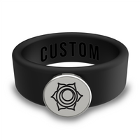 WildFire Chakra Silicone Beveled Ring w/ Removable Stainless Steel Plate