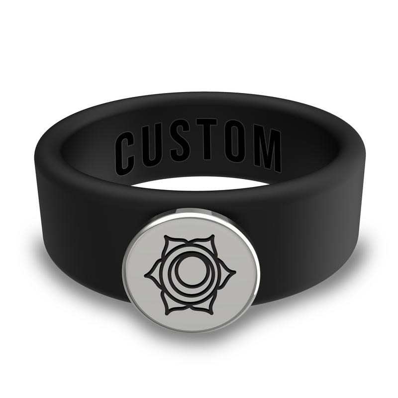WildFire Chakra Silicone Beveled Ring w/ Removable Stainless Steel Plate - PATENTED