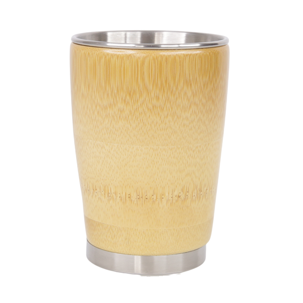Stainless Steel & Bamboo Cup