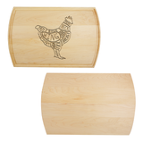 "Chicken Cuts" Cutting Board