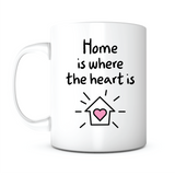 "Home Is Where the Heart Is" Mug