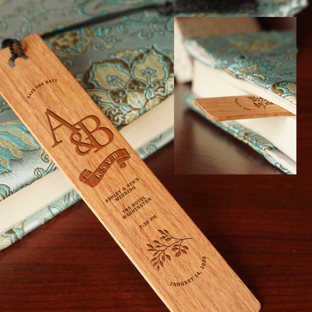 Personalized Wood Bookmarks, Custom Bookmark, Choice of design all nat –  Next Dimension Designs