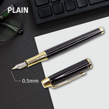 Stainless Steel Cartridge Fountain Pen (0.35mm Extra Fine, 0.5mm Fine)