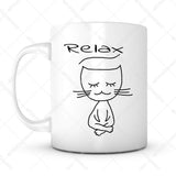 Relax Cat Coffee Mug