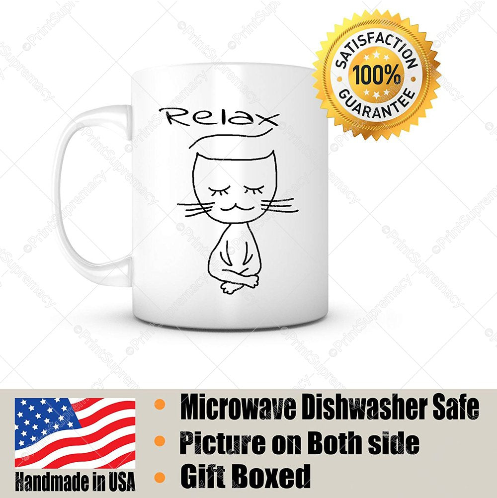 Relax Cat Coffee Mug