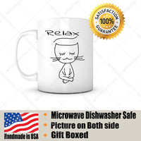 Relax Cat Coffee Mug