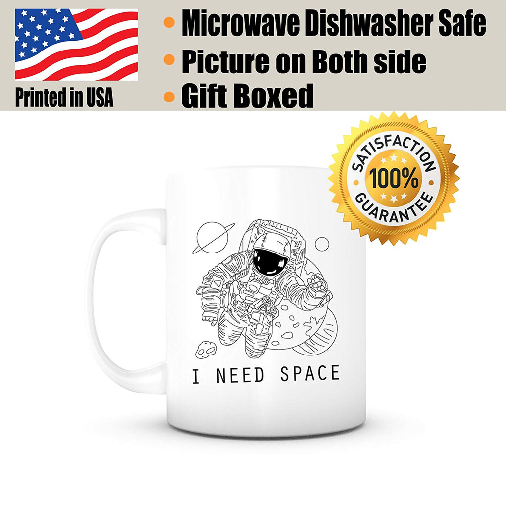 "I Need Space" Astronaut Mug