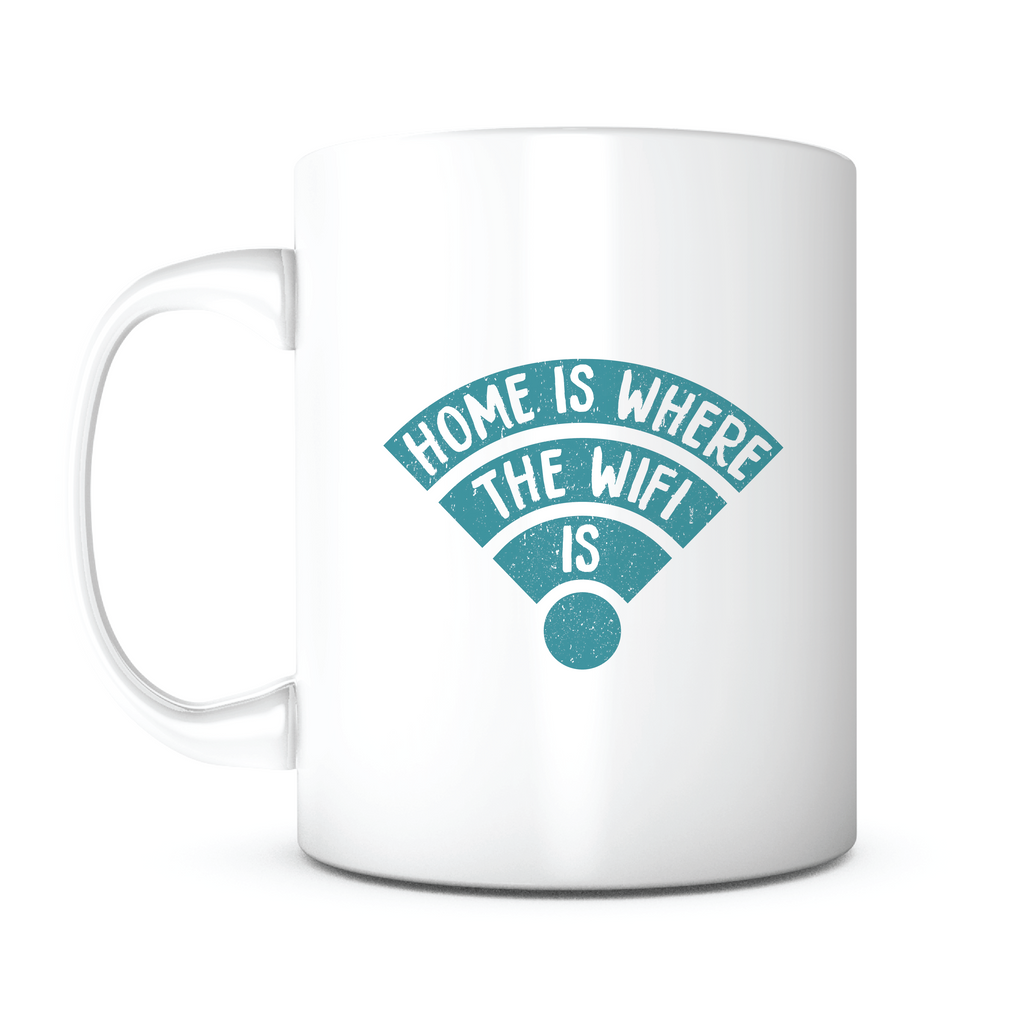 "Home Is Where The Wifi Is" Mug