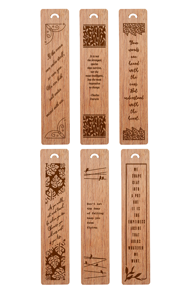 Personalized Text Bookmark (6 Designs)