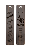 Personalized Wedding Bookmark (2 Designs)