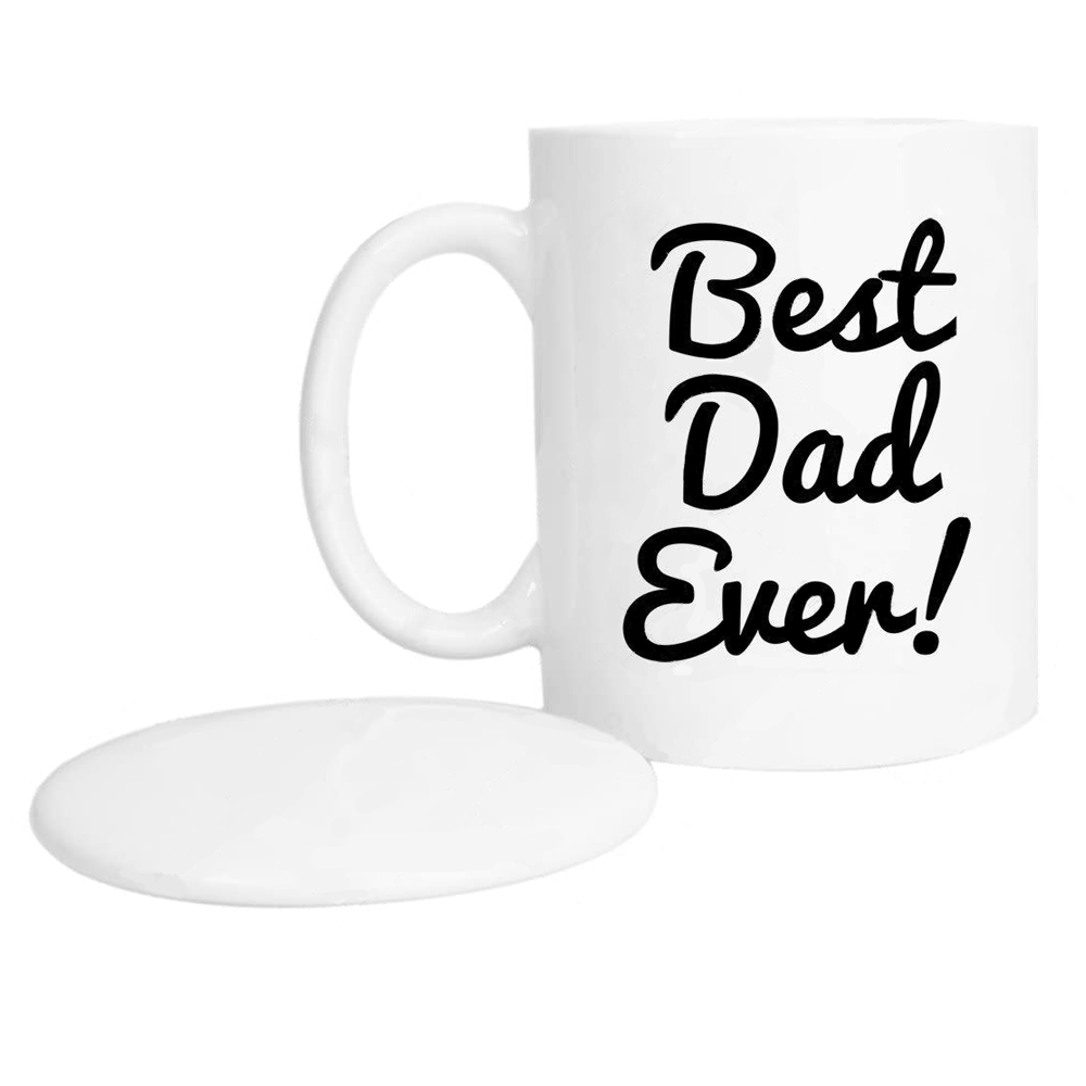 "Best Dad Ever" Mug + Lid