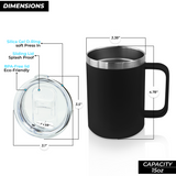 15oz Stainless Steel Travel Drinkware