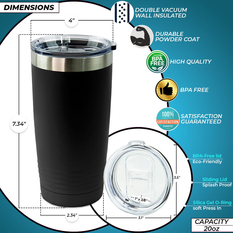20oz Stainless Steel Travel Drinkware