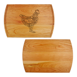 "Chicken Cuts" Cutting Board