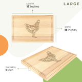 "Chicken Cuts" Cutting Board