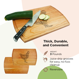 "Chicken Cuts" Cutting Board