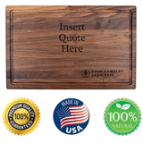 "Logo & Quote" Customized Cutting Board