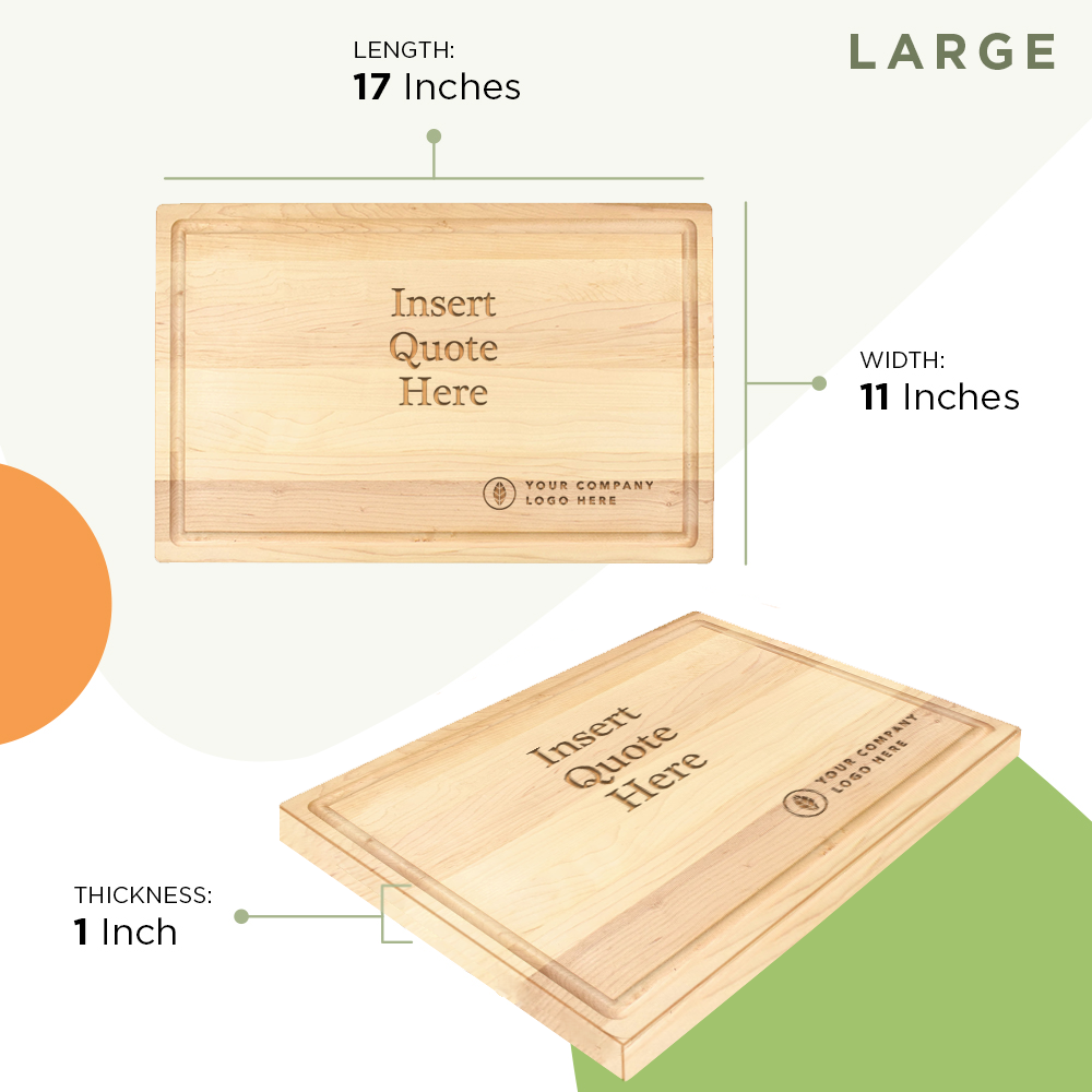 "Logo & Quote" Customized Cutting Board